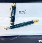 New 2024 Montblanc Green Gold Fountain Pen Meisterstuck 100 Anniversary Midsize 146